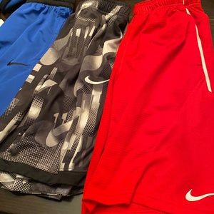 Bundle!! Nike shorts size (L) Red Blue and Black